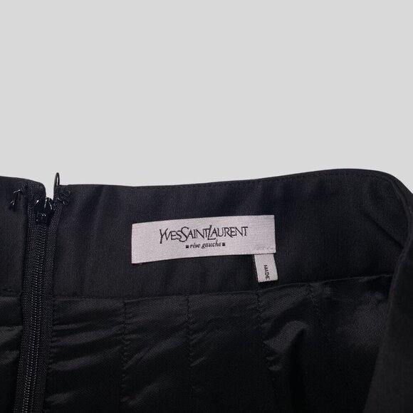 YVES SAINT LAURENT Rive Gauche Ruffle Classy Knee-Length Skirt - Picture 4 of 10